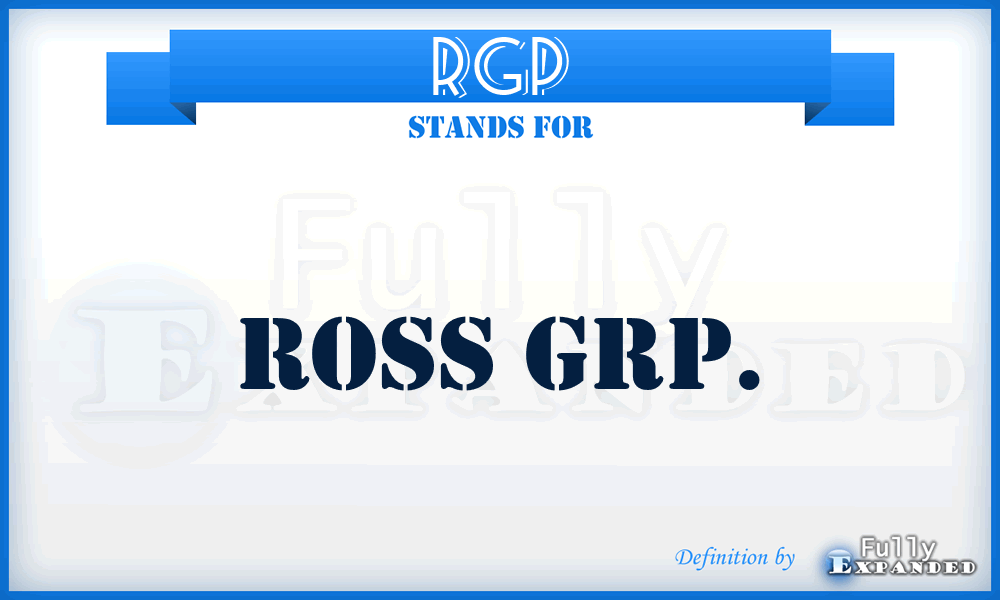RGP - Ross Grp.