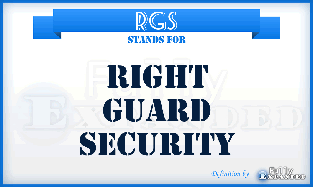 RGS - Right Guard Security
