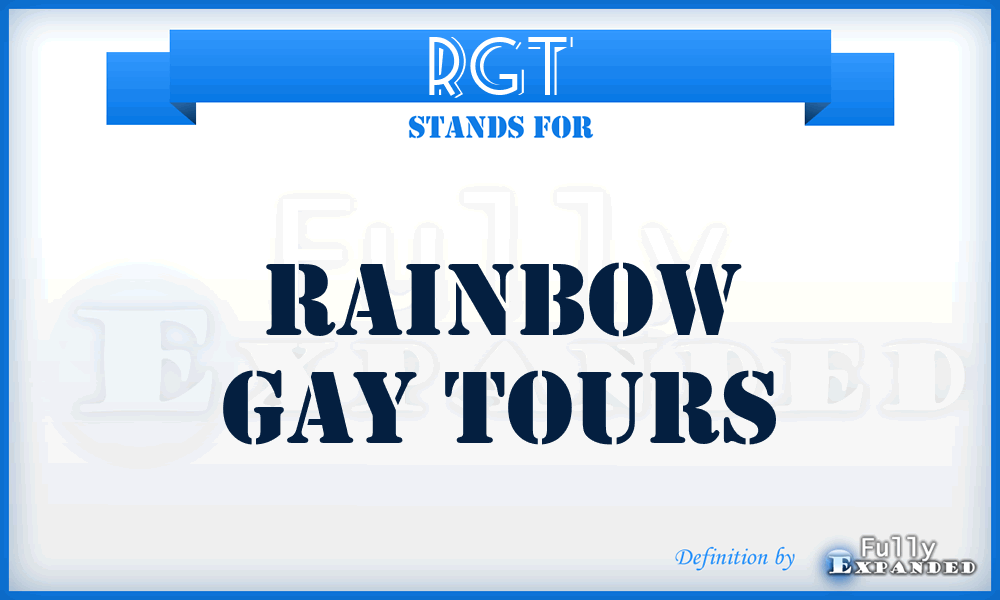 RGT - Rainbow Gay Tours