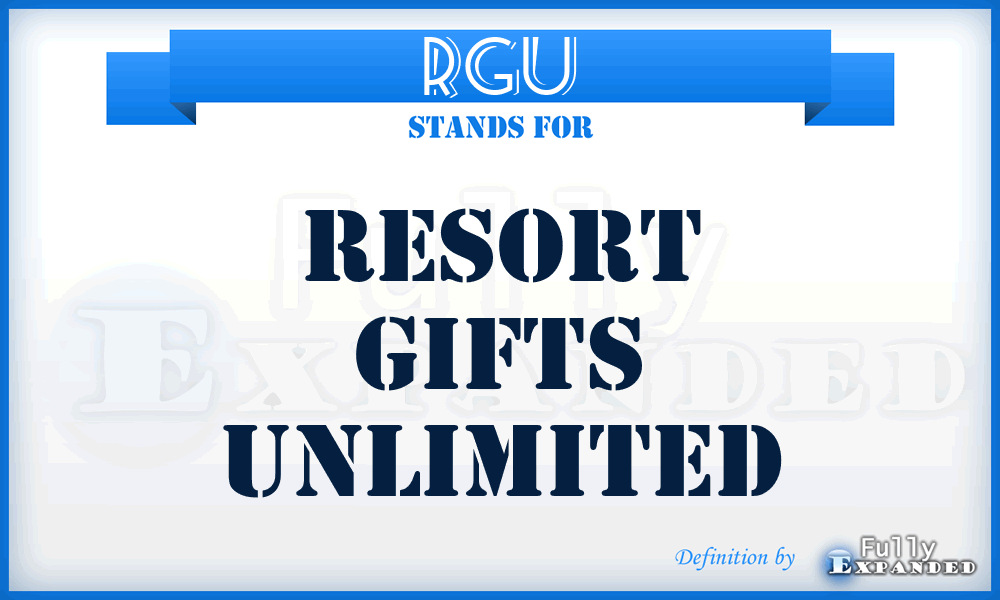 RGU - Resort Gifts Unlimited
