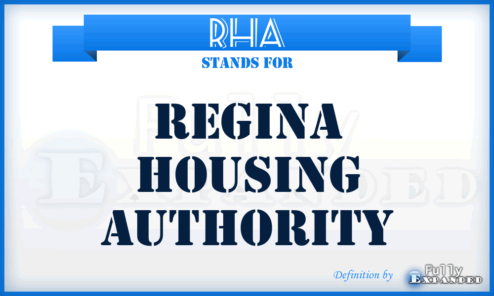 RHA - Regina Housing Authority