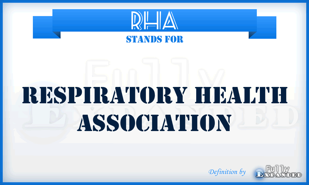 RHA - Respiratory Health Association