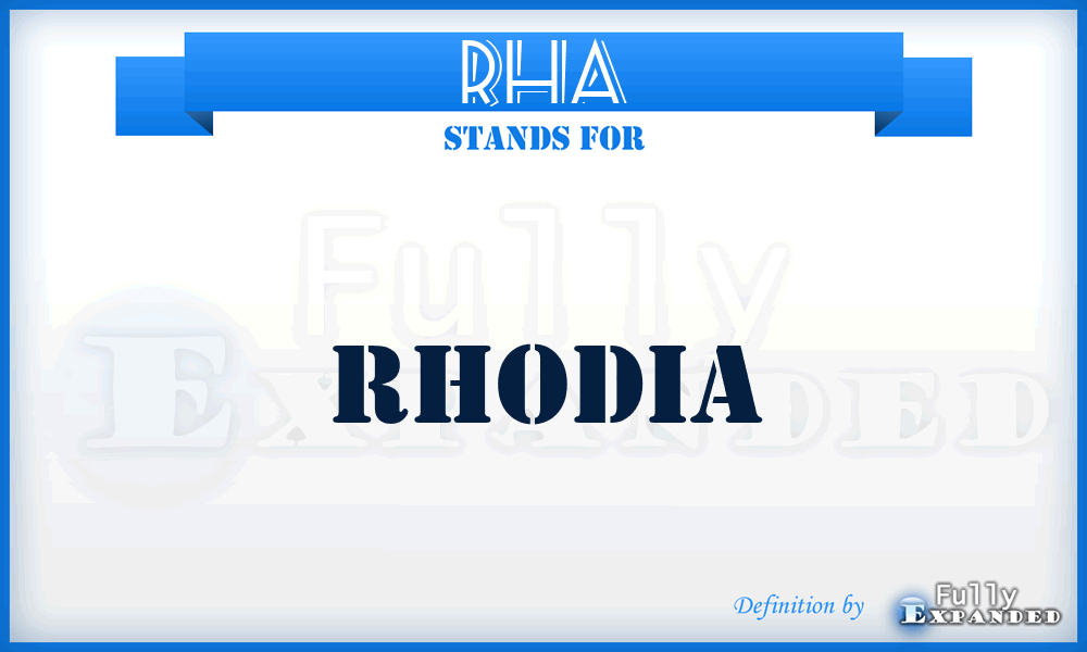 RHA - Rhodia