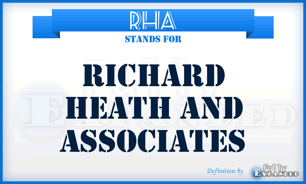 RHA - Richard Heath and Associates