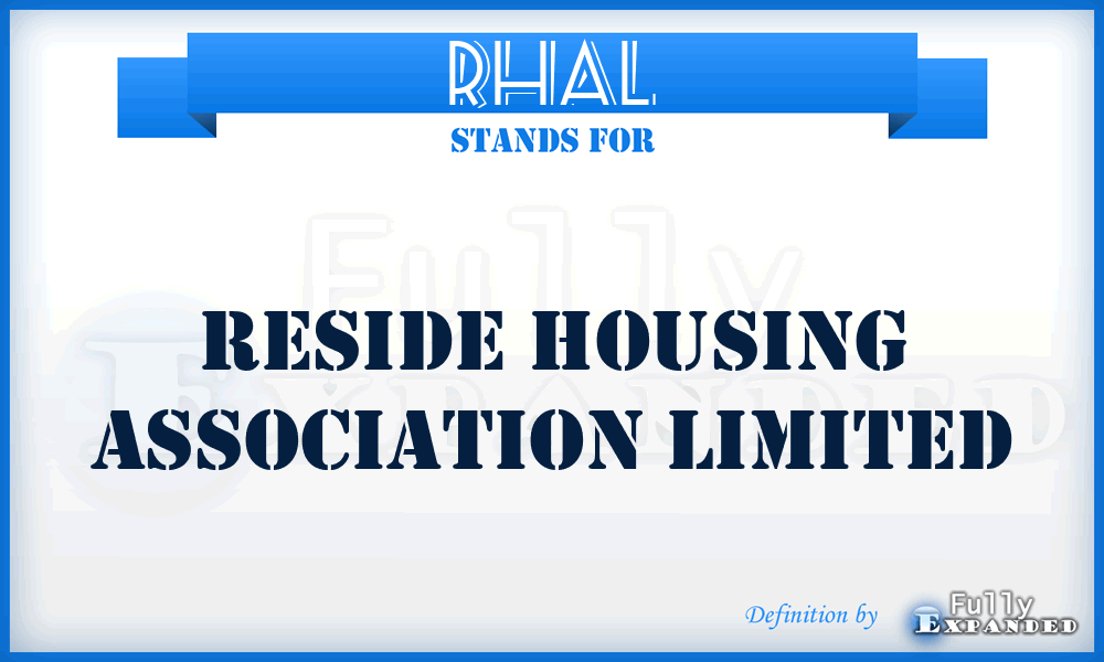 RHAL - Reside Housing Association Limited