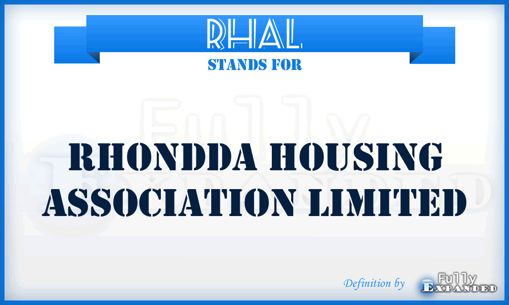 RHAL - Rhondda Housing Association Limited