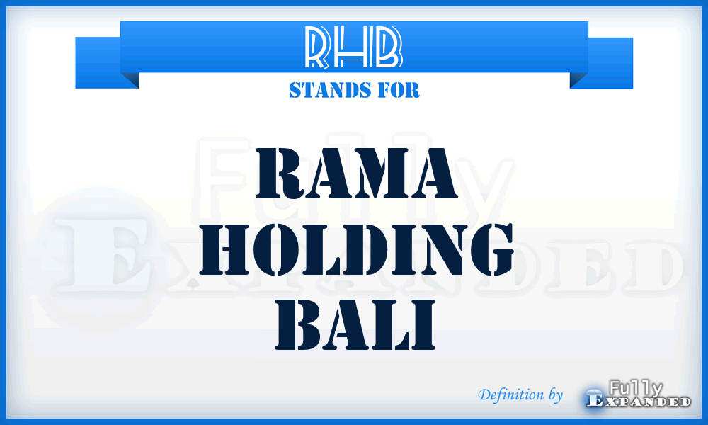 RHB - Rama Holding Bali