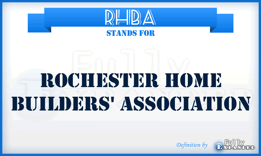 RHBA - Rochester Home Builders' Association
