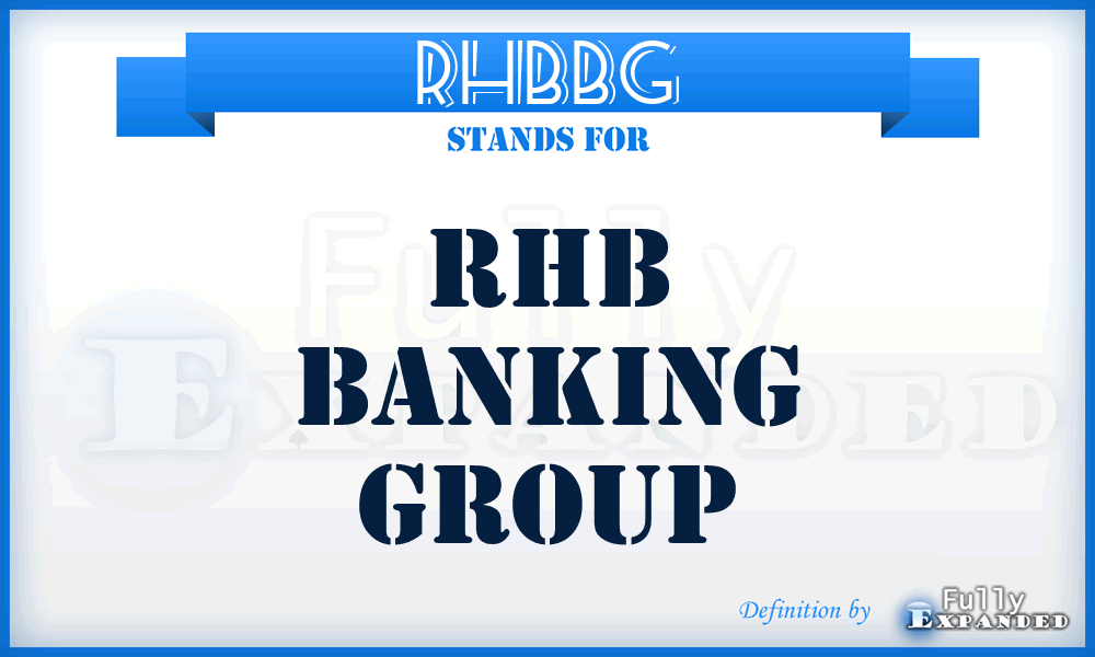 RHBBG - RHB Banking Group