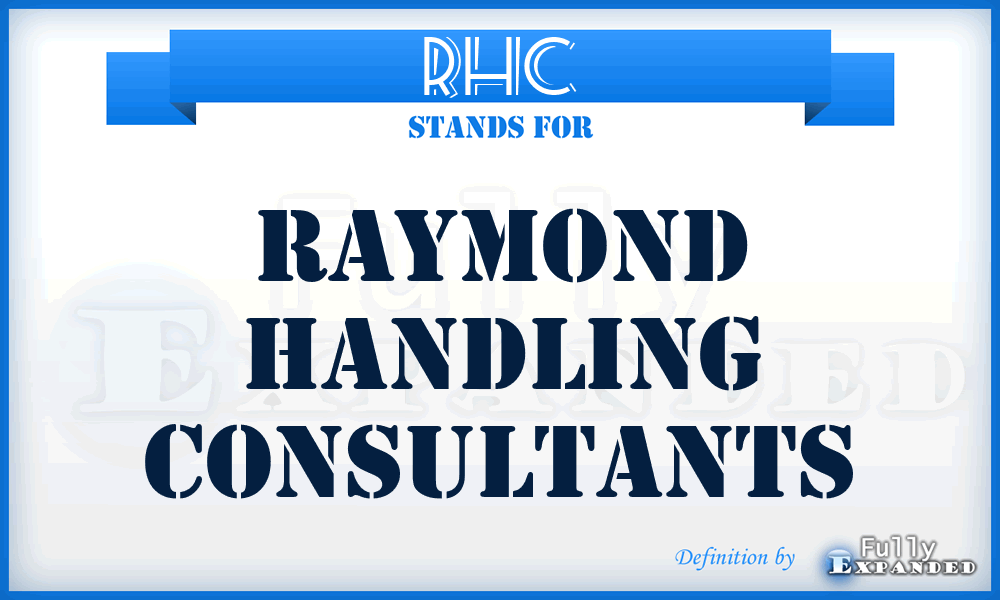 RHC - Raymond Handling Consultants