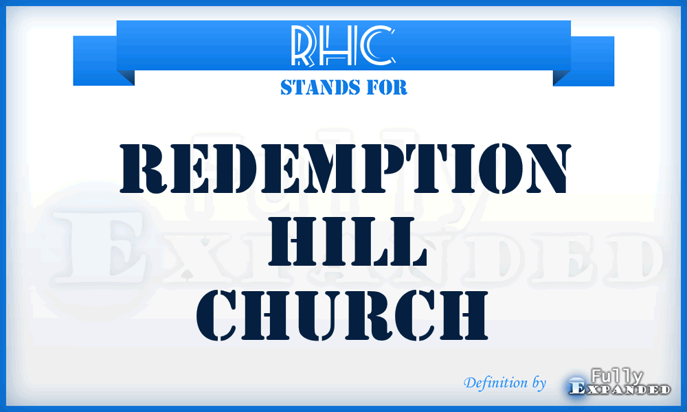 RHC - Redemption Hill Church