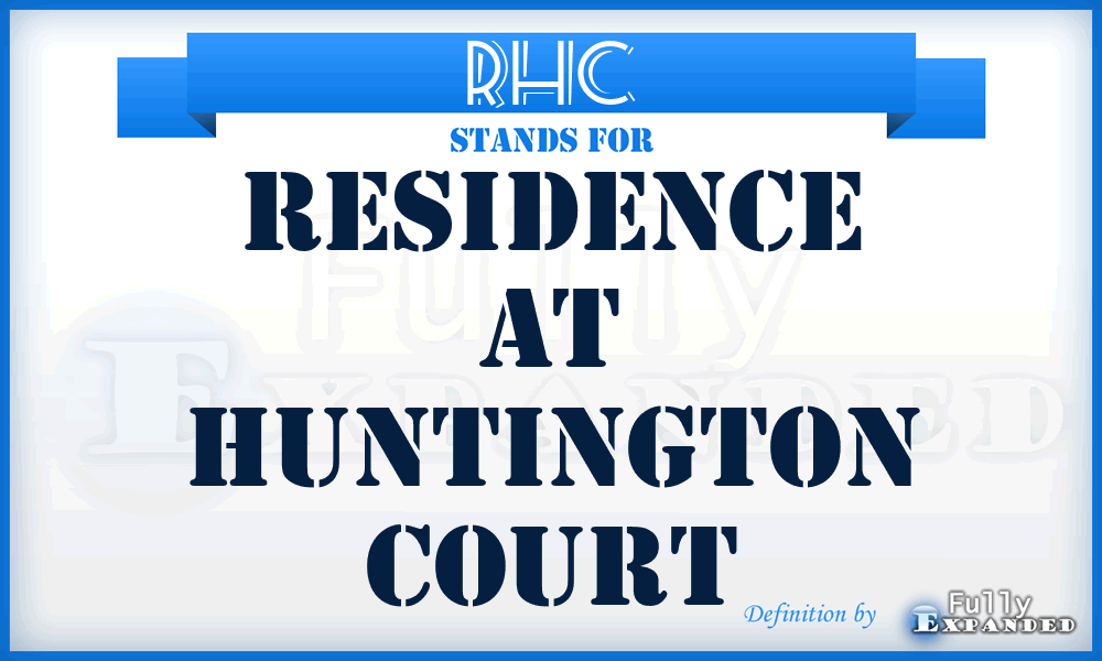 RHC - Residence at Huntington Court