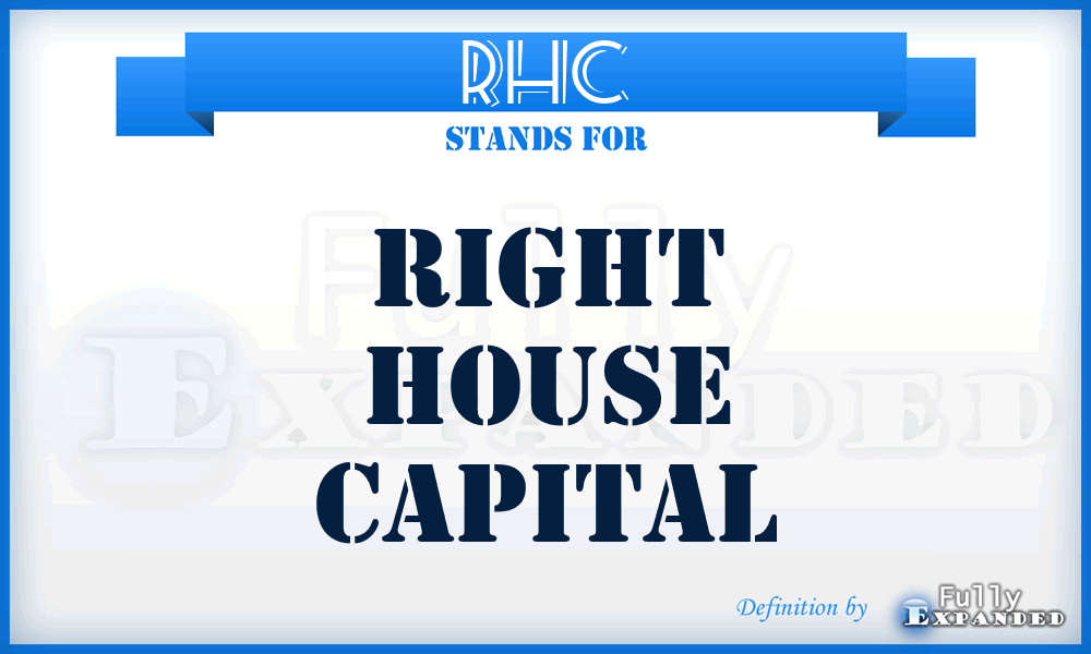 RHC - Right House Capital