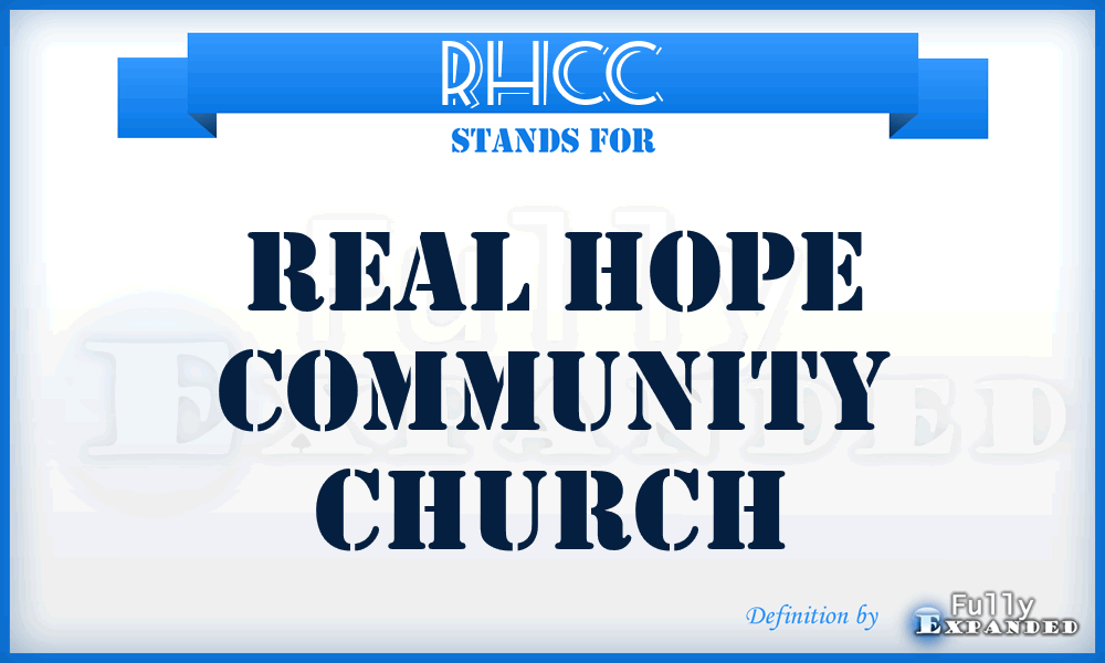 RHCC - Real Hope Community Church