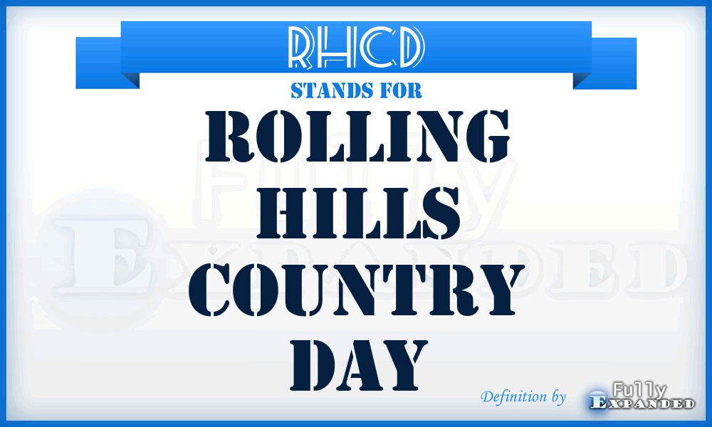 RHCD - Rolling Hills Country Day