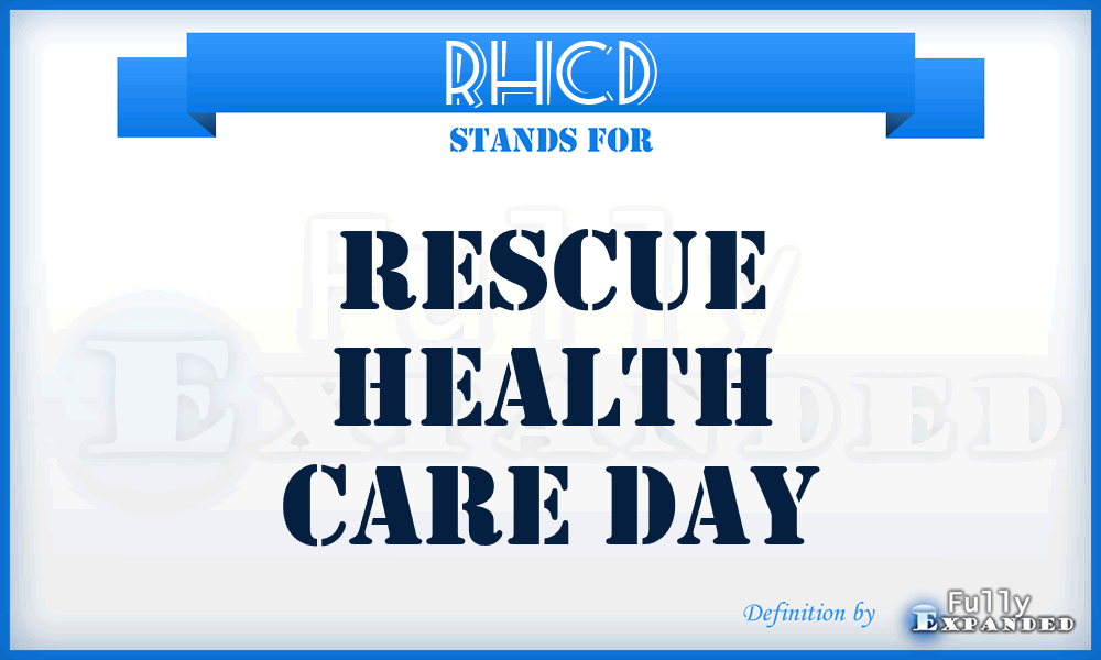 RHCD - Rescue Health Care Day