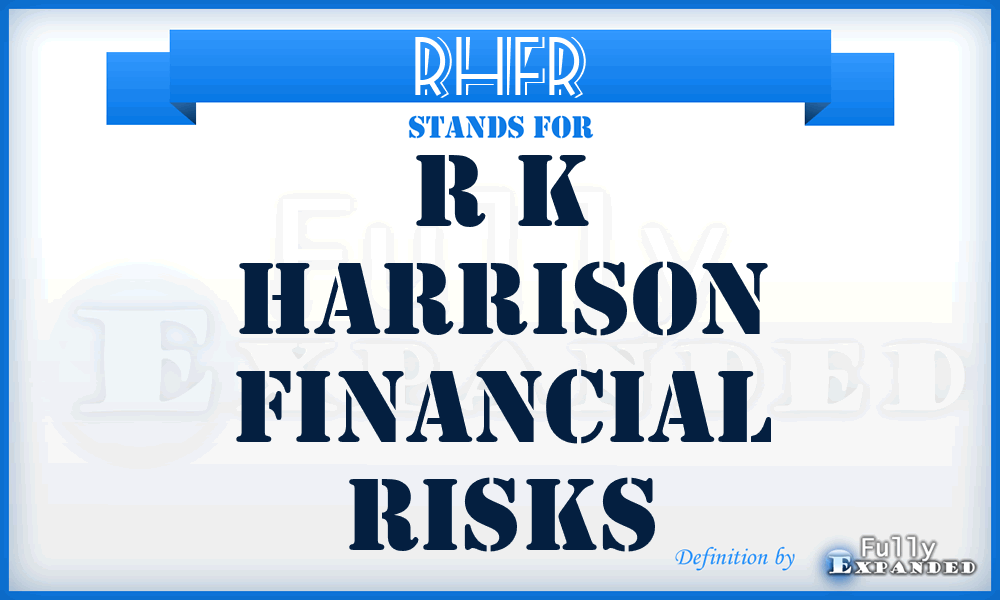 RHFR - R k Harrison Financial Risks