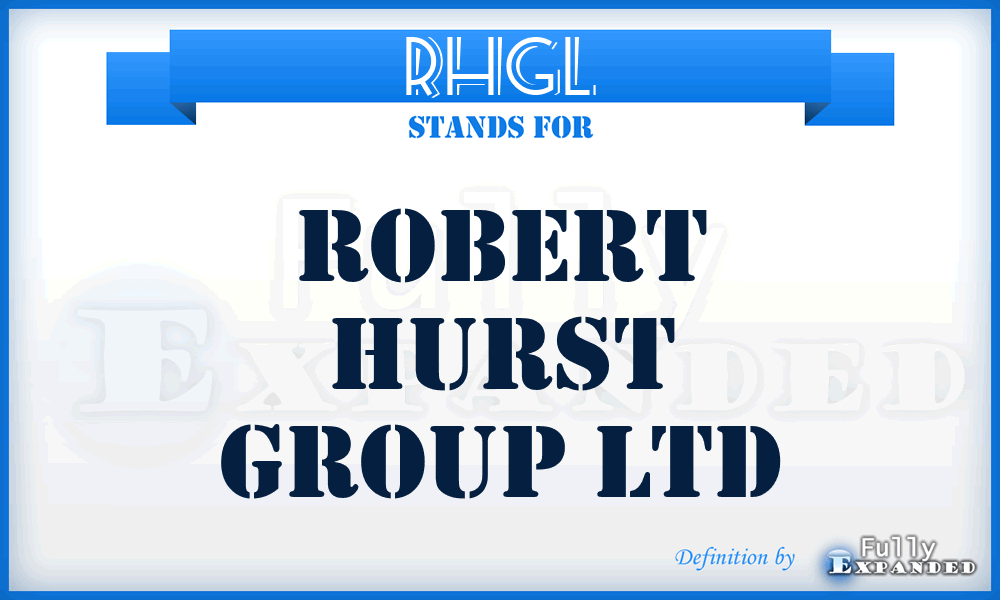 RHGL - Robert Hurst Group Ltd