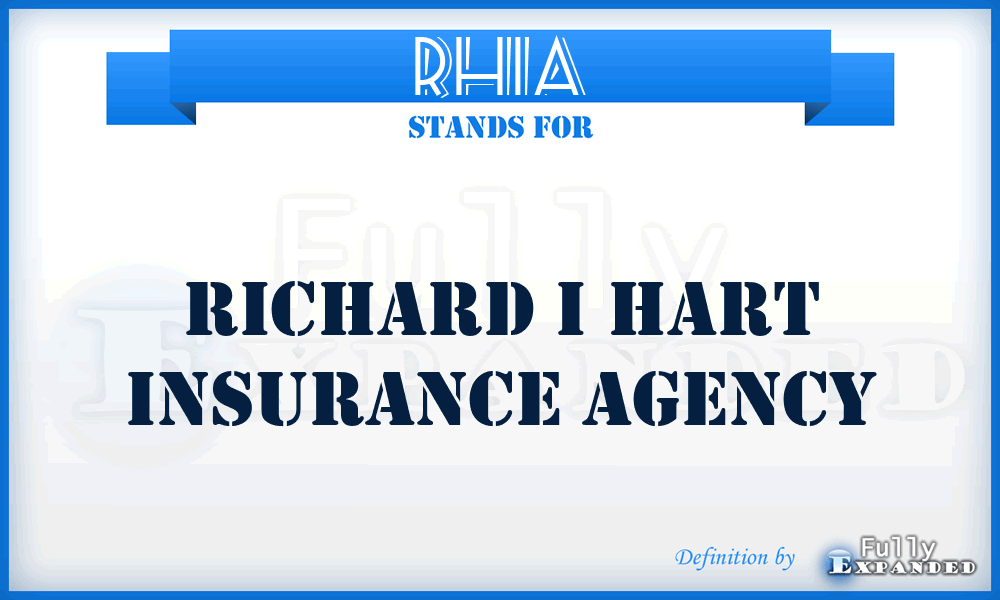 RHIA - Richard i Hart Insurance Agency