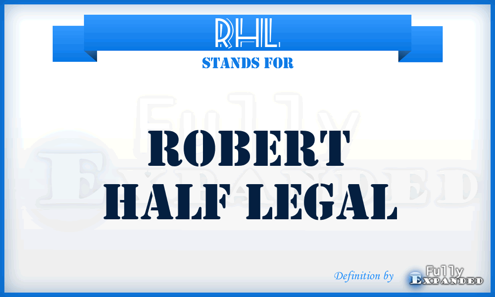 RHL - Robert Half Legal