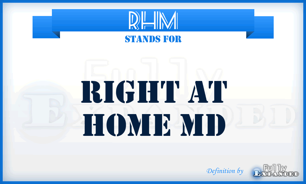 RHM - Right at Home Md
