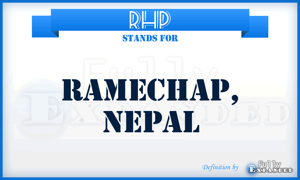 RHP - Ramechap, Nepal