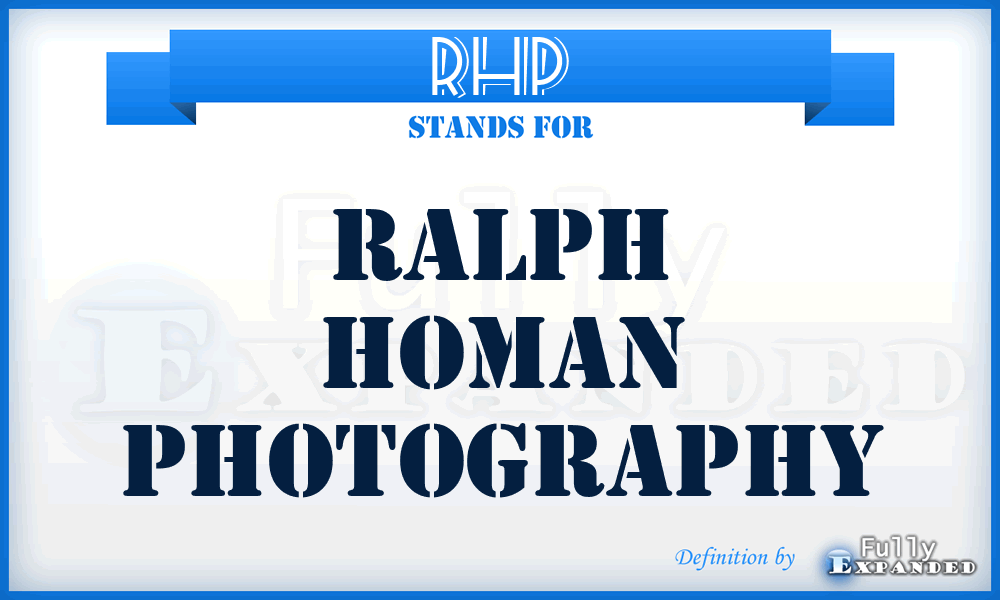 RHP - Ralph Homan Photography