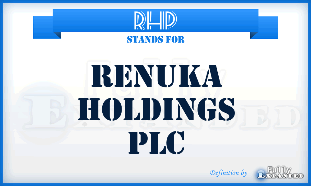 RHP - Renuka Holdings PLC