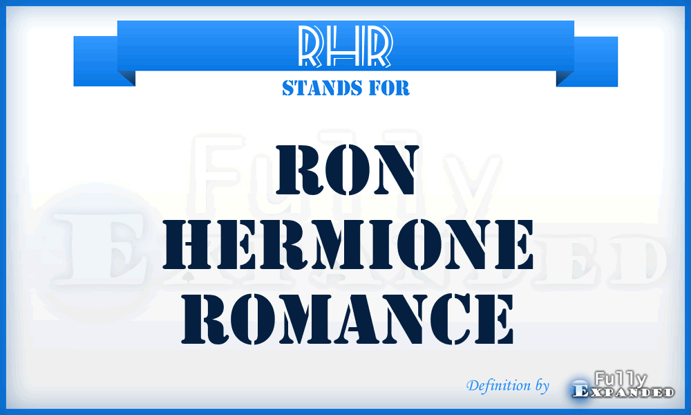 RHR - Ron Hermione Romance