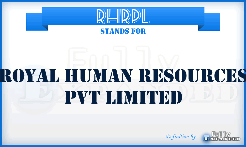 RHRPL - Royal Human Resources Pvt Limited