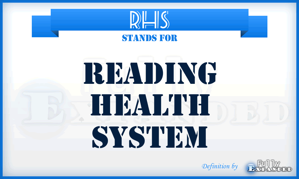 RHS - Reading Health System