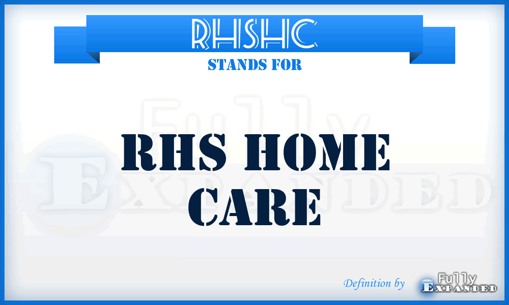RHSHC - RHS Home Care