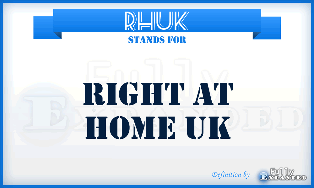 RHUK - Right at Home UK