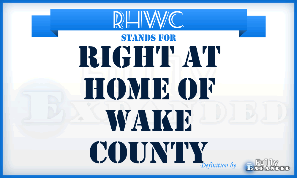 RHWC - Right at Home of Wake County