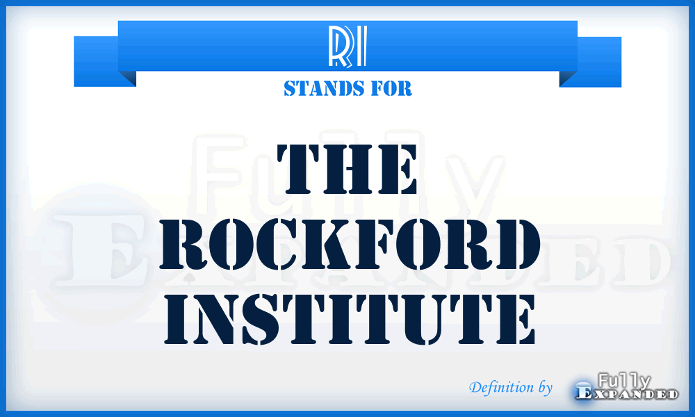 RI - The Rockford Institute