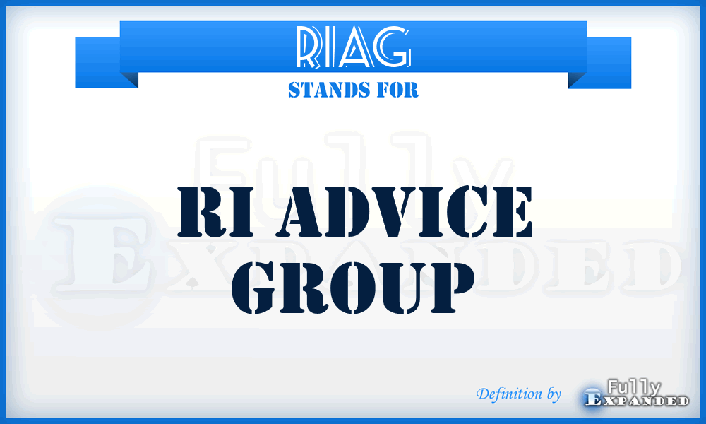 RIAG - RI Advice Group