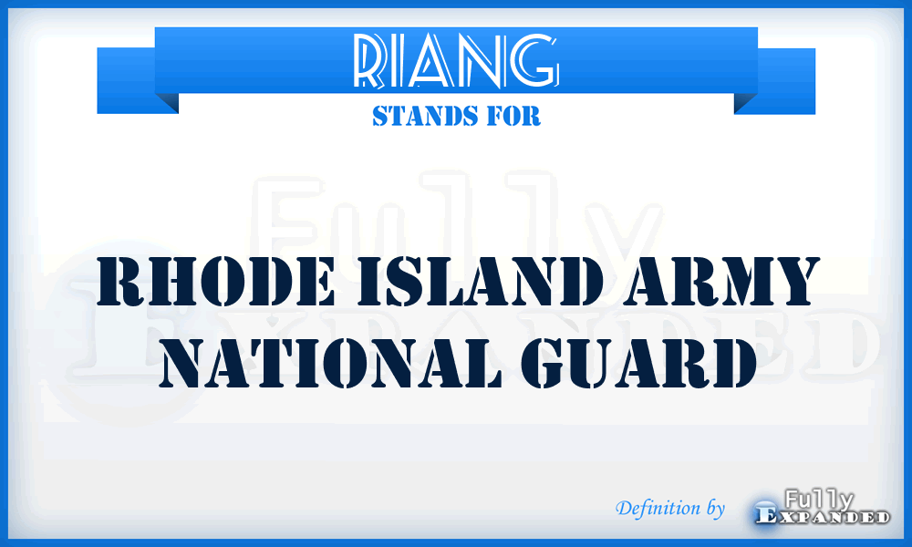 RIANG - Rhode Island Army National Guard