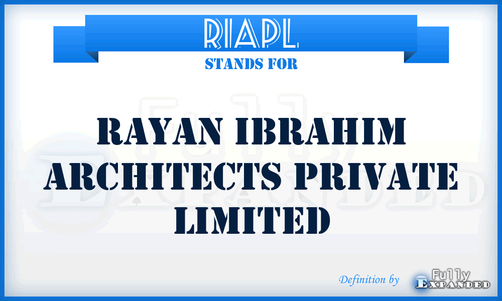 RIAPL - Rayan Ibrahim Architects Private Limited