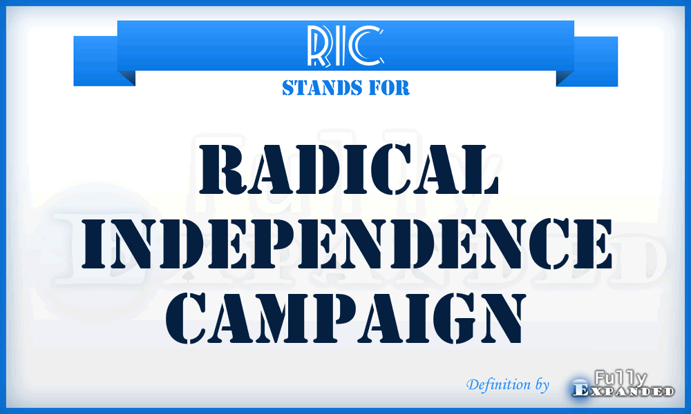 RIC - Radical Independence Campaign