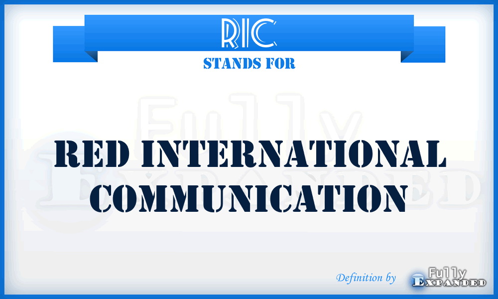 RIC - Red International Communication