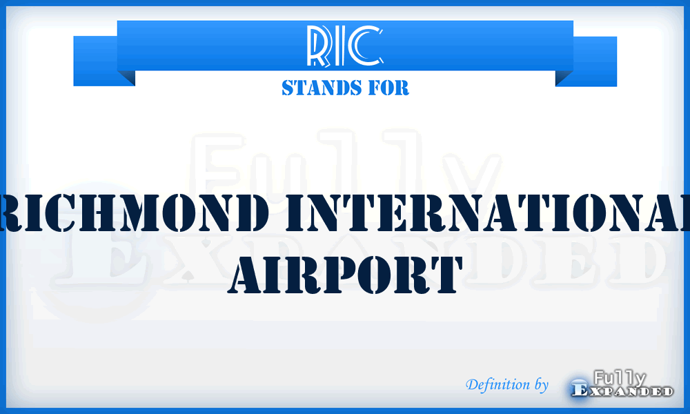 RIC - Richmond International airport