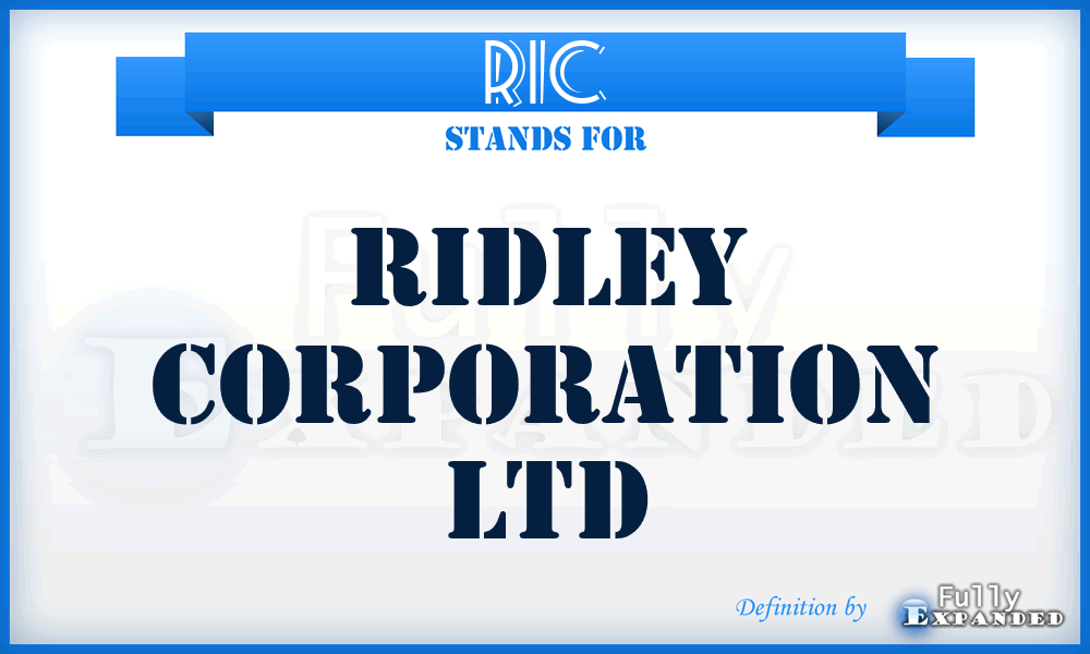 RIC - Ridley Corporation Ltd
