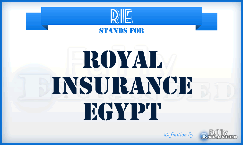 RIE - Royal Insurance Egypt
