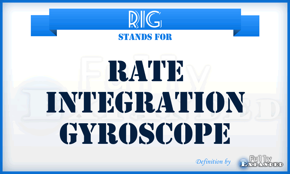 RIG - Rate Integration Gyroscope