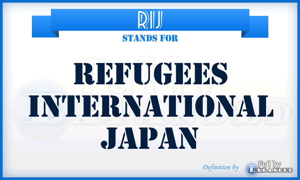 RIJ - Refugees International Japan