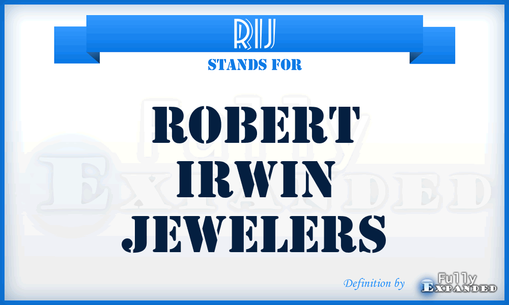 RIJ - Robert Irwin Jewelers
