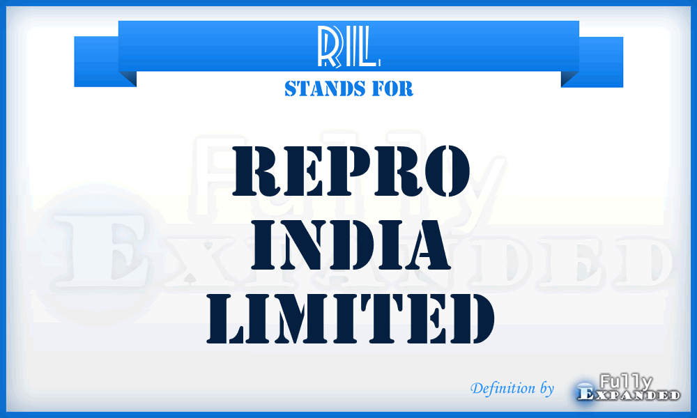 RIL - Repro India Limited