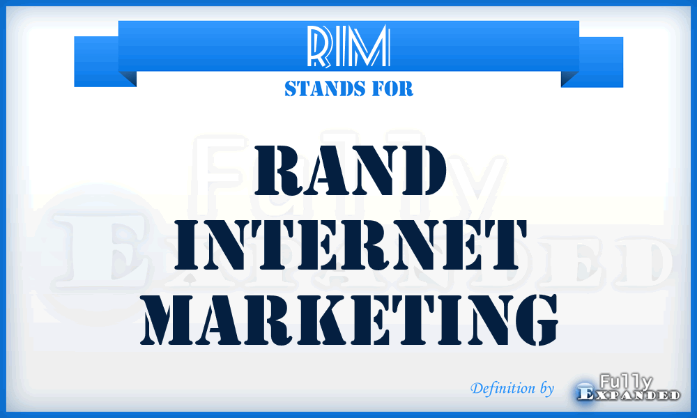 RIM - Rand Internet Marketing