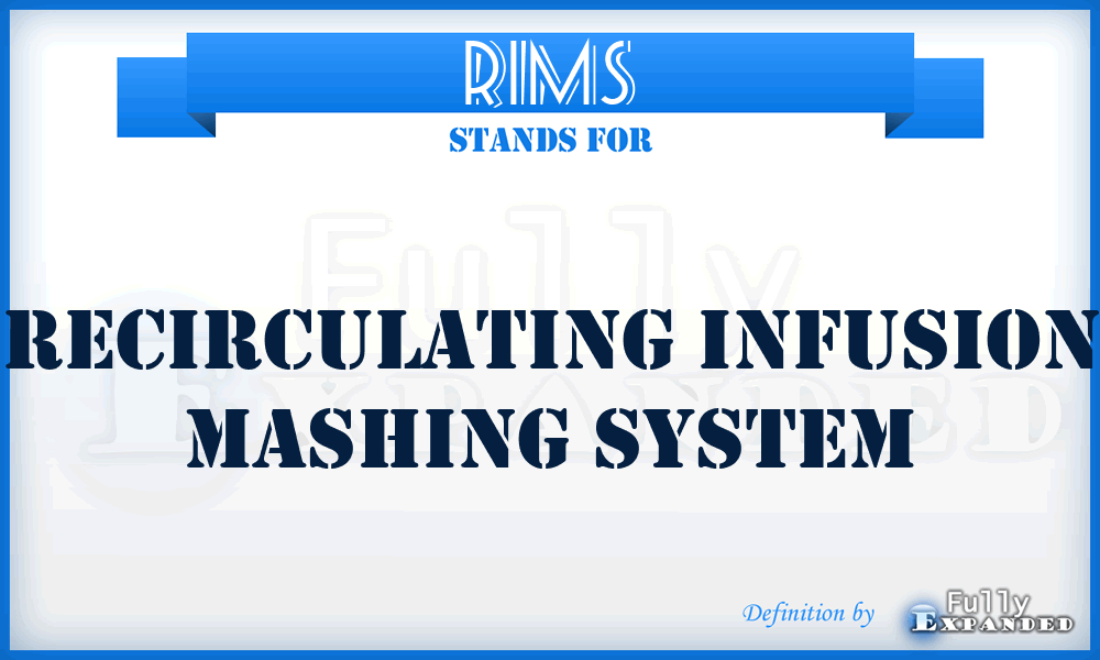 RIMS - Recirculating Infusion Mashing System