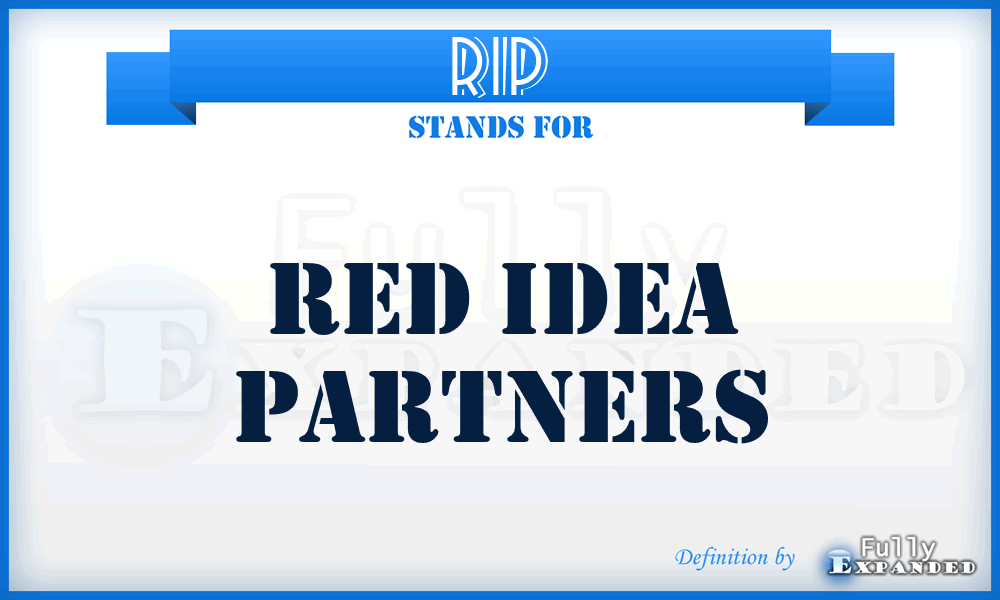 RIP - Red Idea Partners